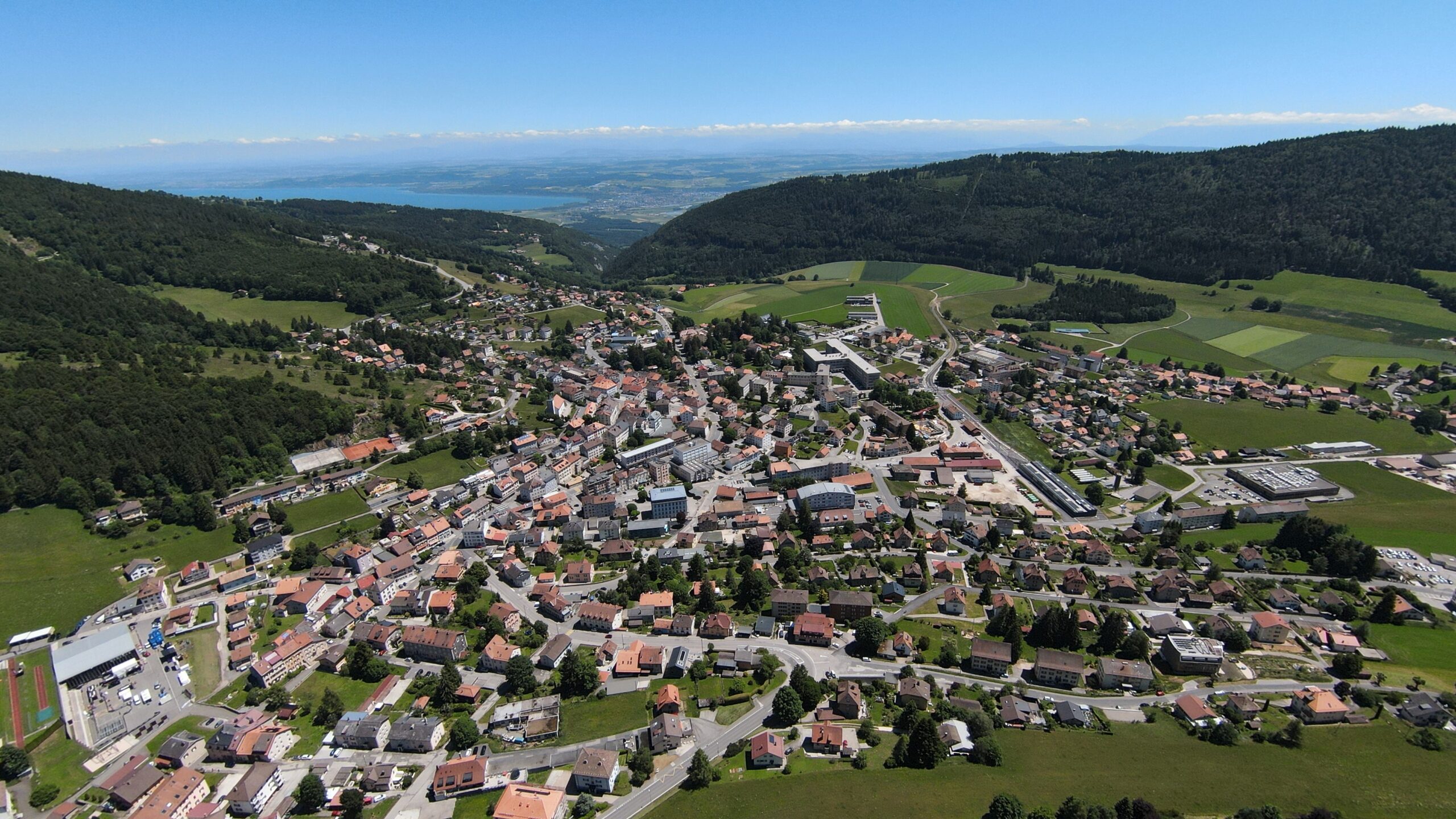 Sainte-Croix, village © Drone Suisse